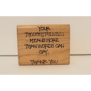 D.O.T.S. Vintage 1991 Thoughtful...Thank You N 158 Stamp Stamping Crafts 3"x2.5"